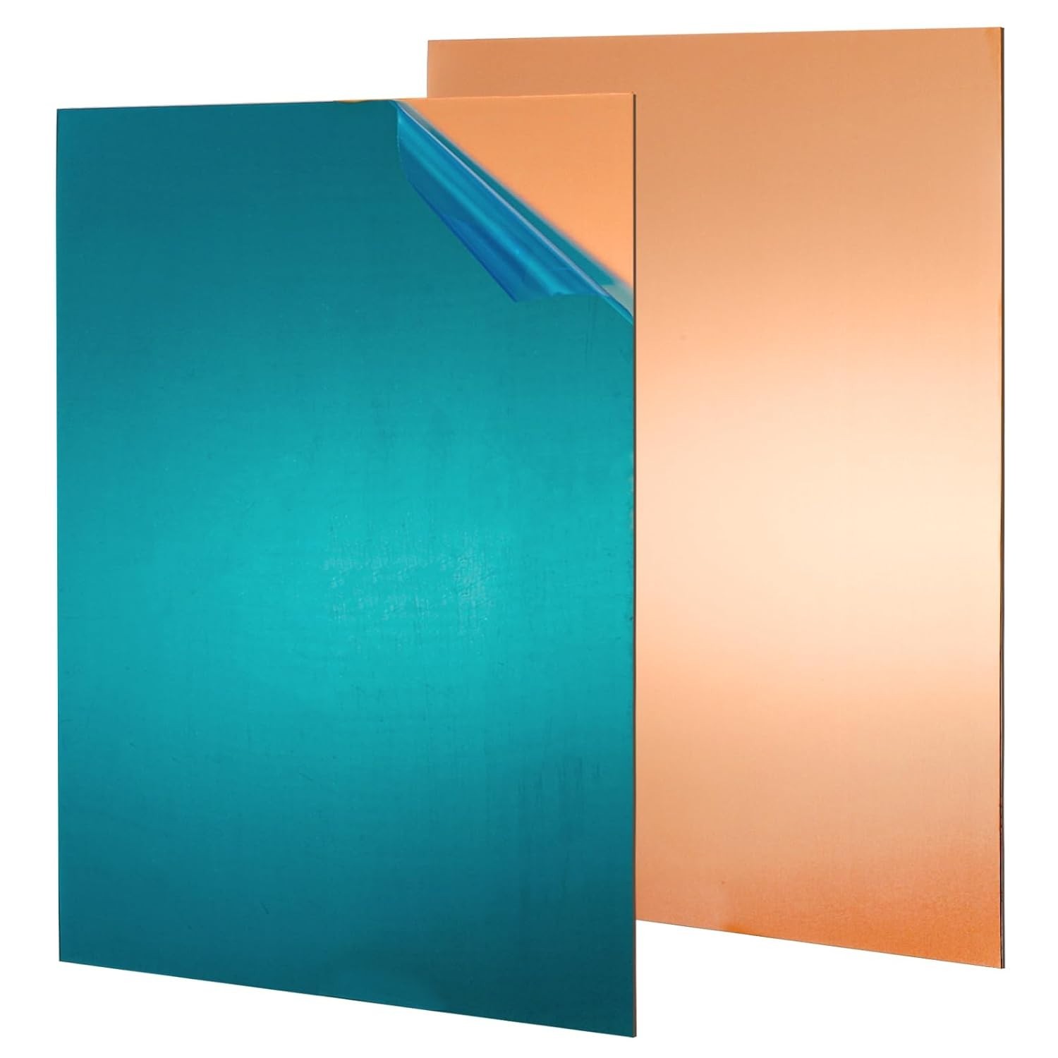 2Pcs Pure Copper Sheet 8 x 12 Inch 24 Gauge/0.5mm Metal Copper Plate Film Attach