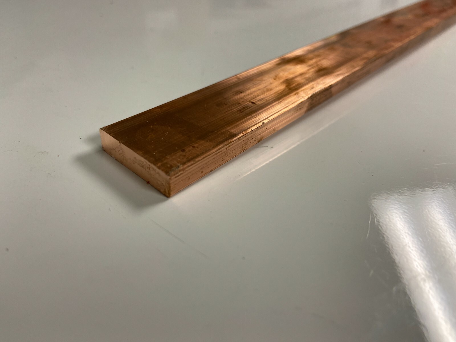 Copper 110 Flat Bar 1/4″ x 1″ x 36″-Long — .25″ x 1″ Copper Bus Bar