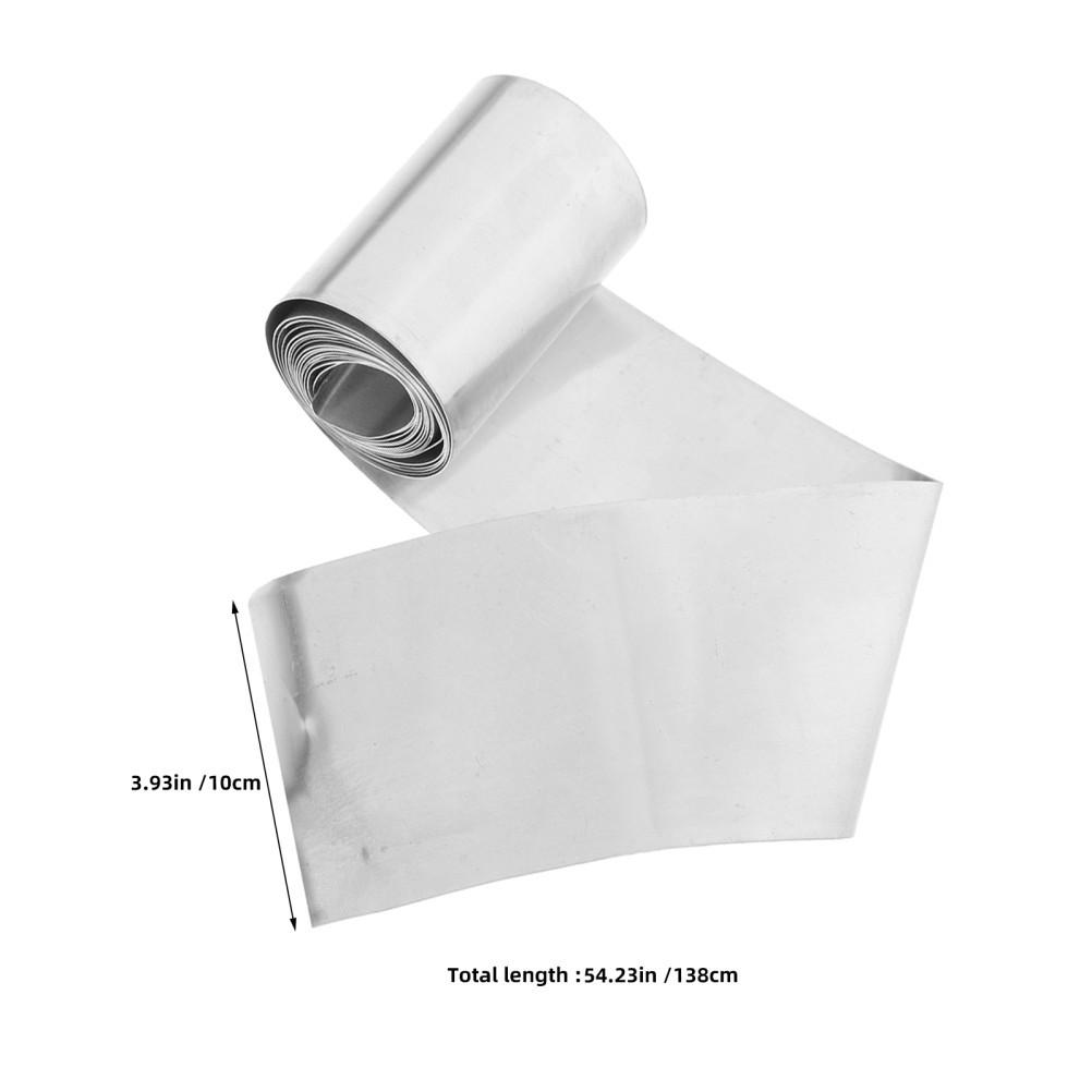 2 Rolls Pure Zinc Anode Plates – Zinc Electrode Strips for Home DIY Science