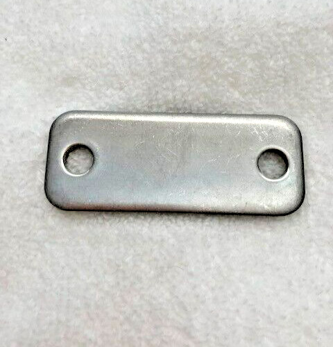 Stainless Steel Plate, Rectangle 2 1/2” x 1″ x 1/8” 2 pcs