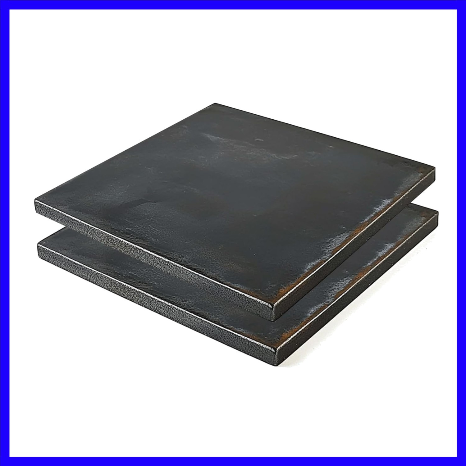 Steel Plate 6″ x 6″ x 1/4″ – 2PCS A36 Hot Rolled Metal Steel 1/4 inch6mm Plat…