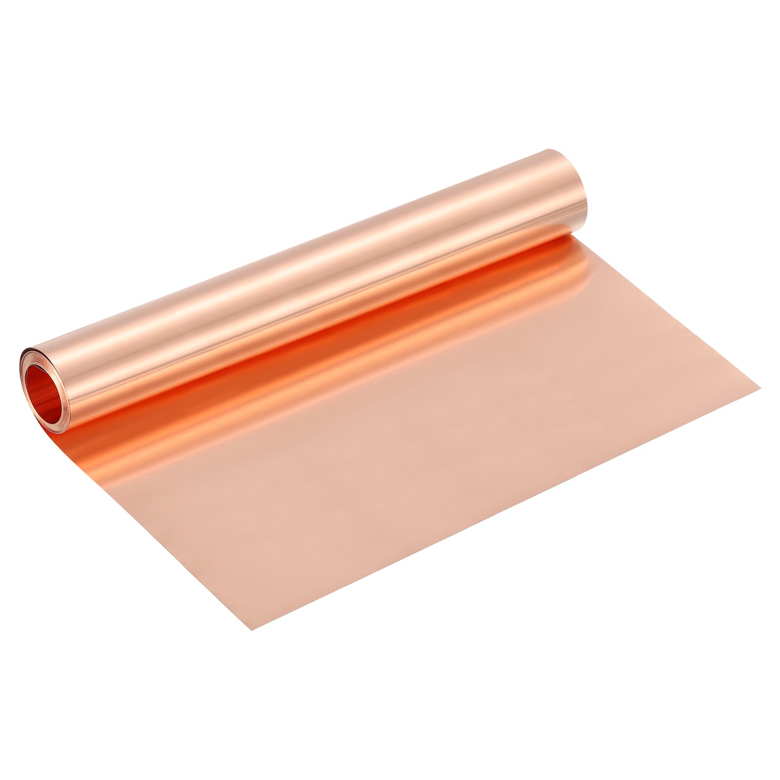 Pure Copper Sheet Roll, 0.15mm 19Ga Thick T2 8Ft x 10in Copper Strip for Craft