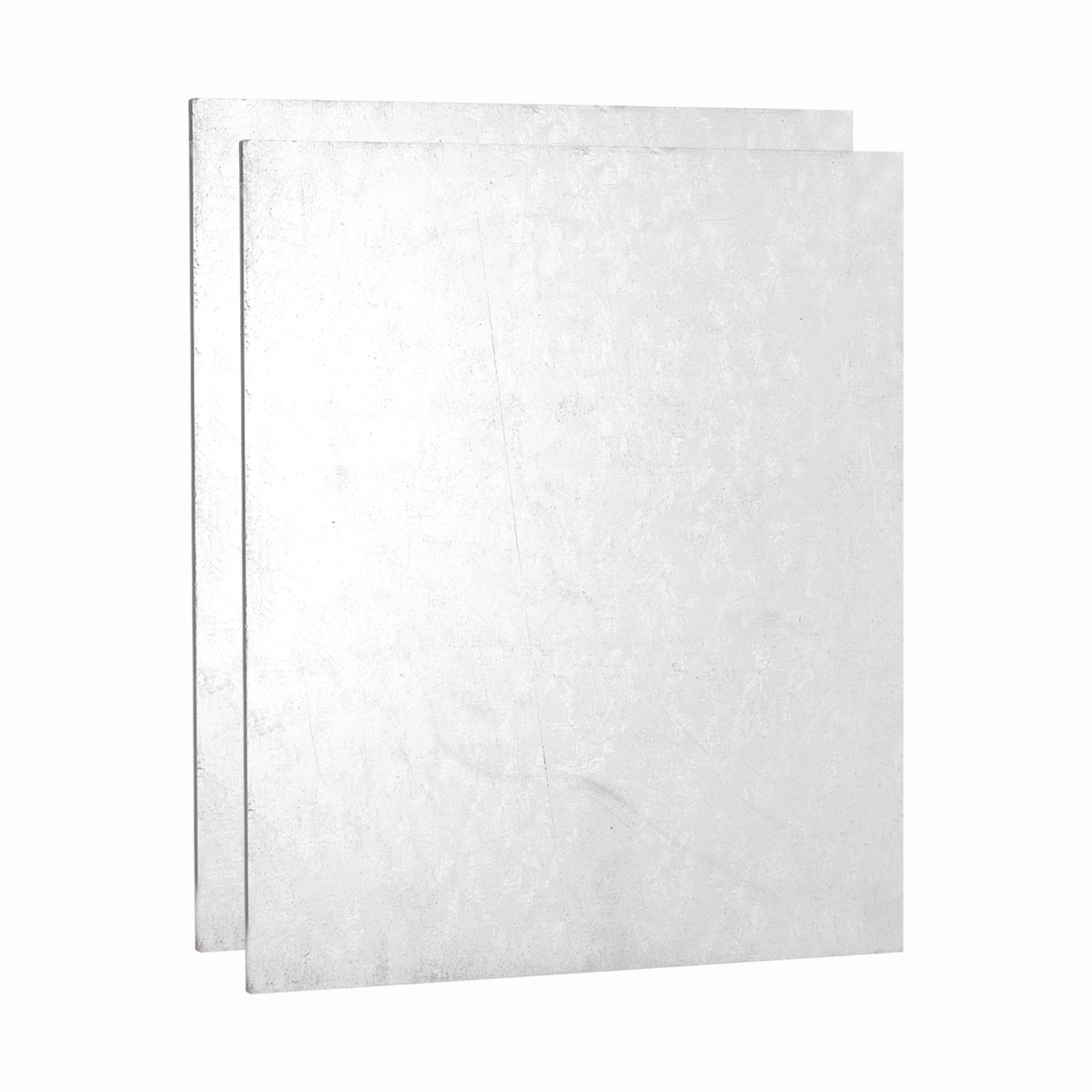 2 Pcs 1/8″ Hot Rolled Steel Sheets 8″ x 4″ Steel Plate Base Silver