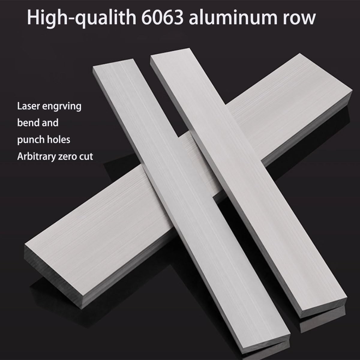 5Pcs Aluminum Flat Bar Stock 3mm x 25mm x 305mm (1/8″ x 1″ x 12″), Solid Mill…