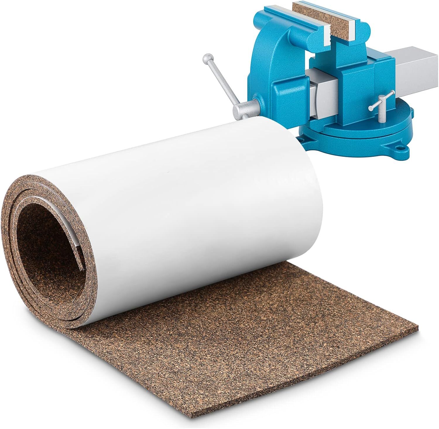 Cork Rubber Vise Jaw Lining 36 Inch Long 5.91 Inch Wide 1/8 Inch Thick Soft Vise