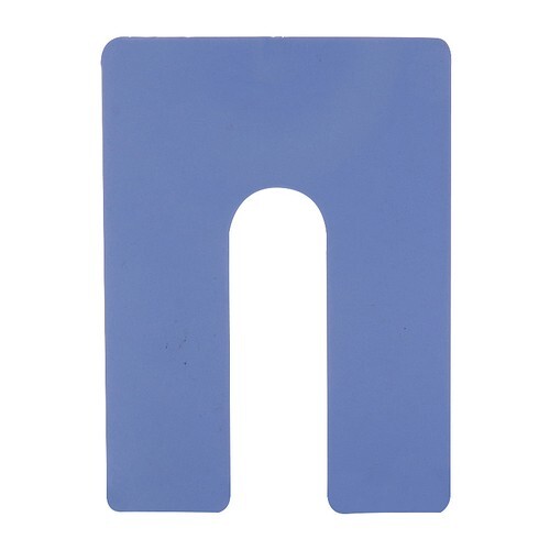 CRL Blue 1/16″ x 4″ Jumbo Size Plastic Horseshoe Shims PHS36