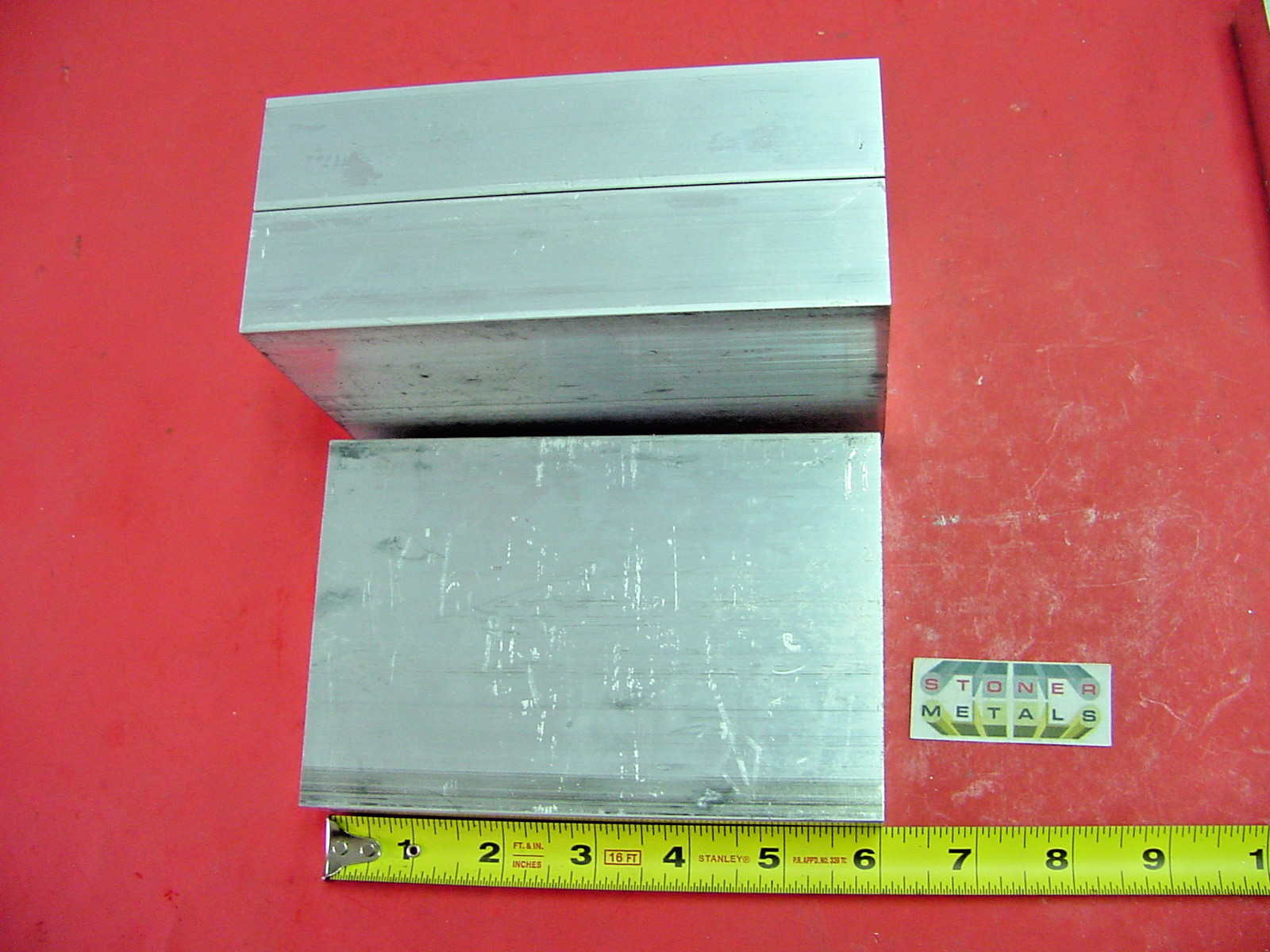 3 Pieces 1-1/4″ X 4″ ALUMINUM 6061 FLAT BAR 6″ long Solid Extruded Mill Stock