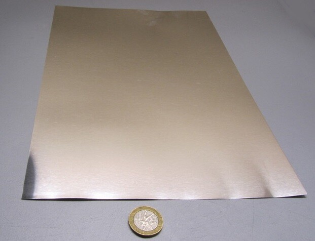 18-8 Stainless Steel Sheet, Full Hard, .001″ x 8.0″ x 12″, 2 Piece