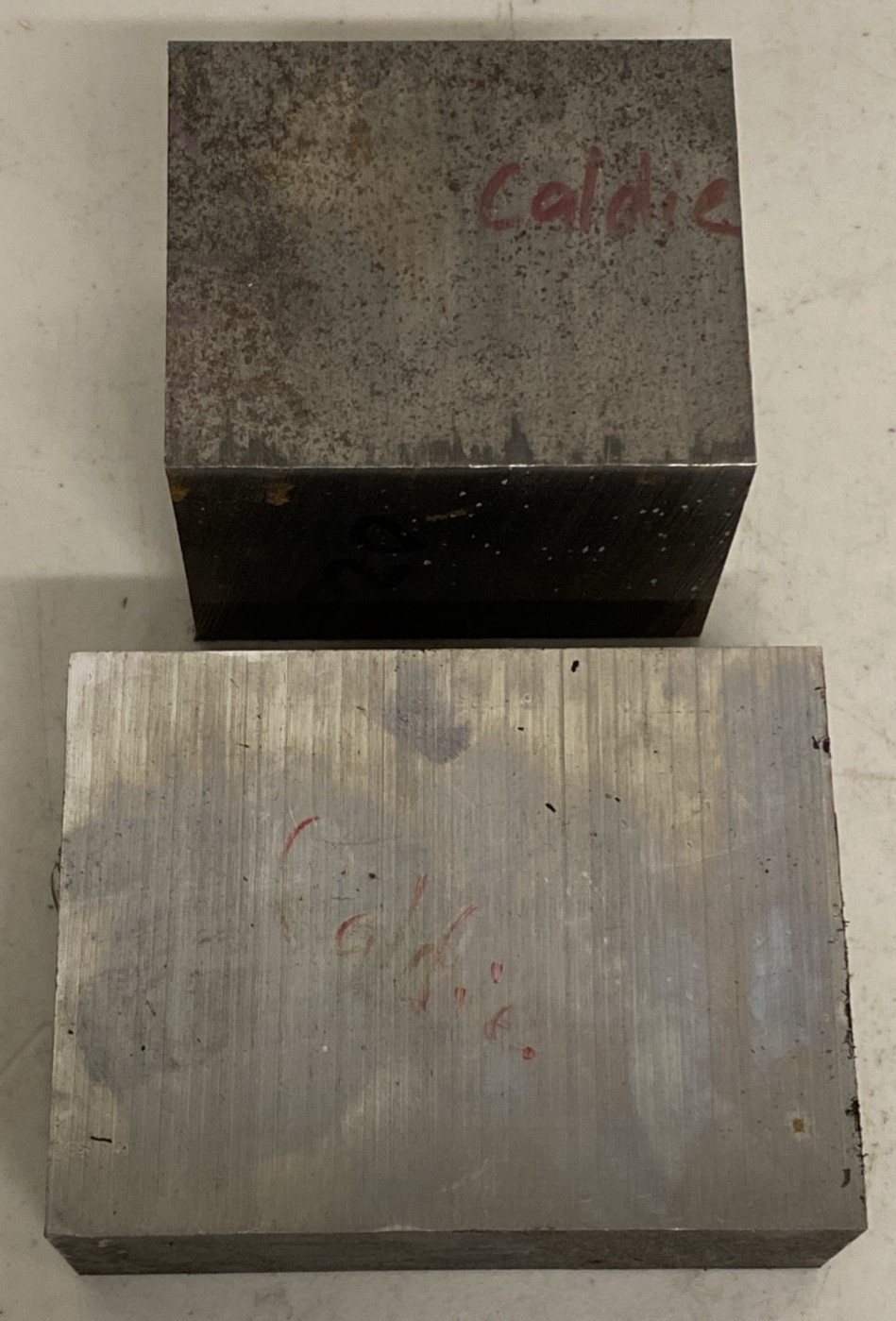 Lot 13.5 LBS Uddeholm Caldie Tool Steel Stock Rectangle Block Alloy CNC ESR