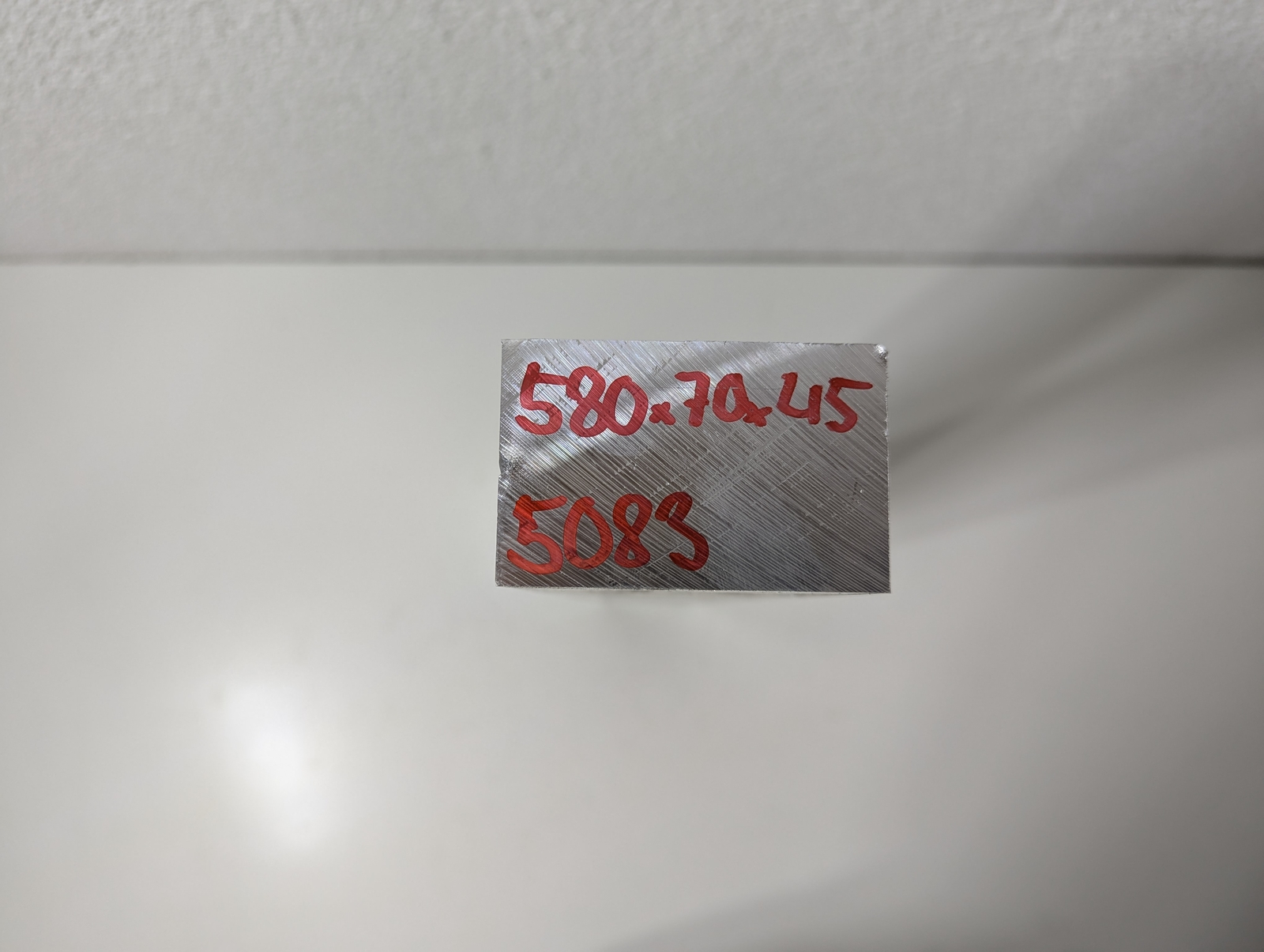 Aluminium Sheet | 580 x 70 x 45mm | EN AW-5083 (AlMg4.5Mn)