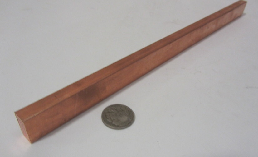 182 Copper Bar 3/8″ Thick x 3/4″ Wide x 1 Foot Length