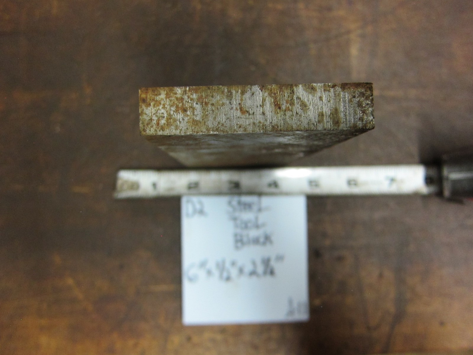 D-2 Tool Steel 6” x 0.5″ x 2.5” Thick D2 Tool Steel Block
