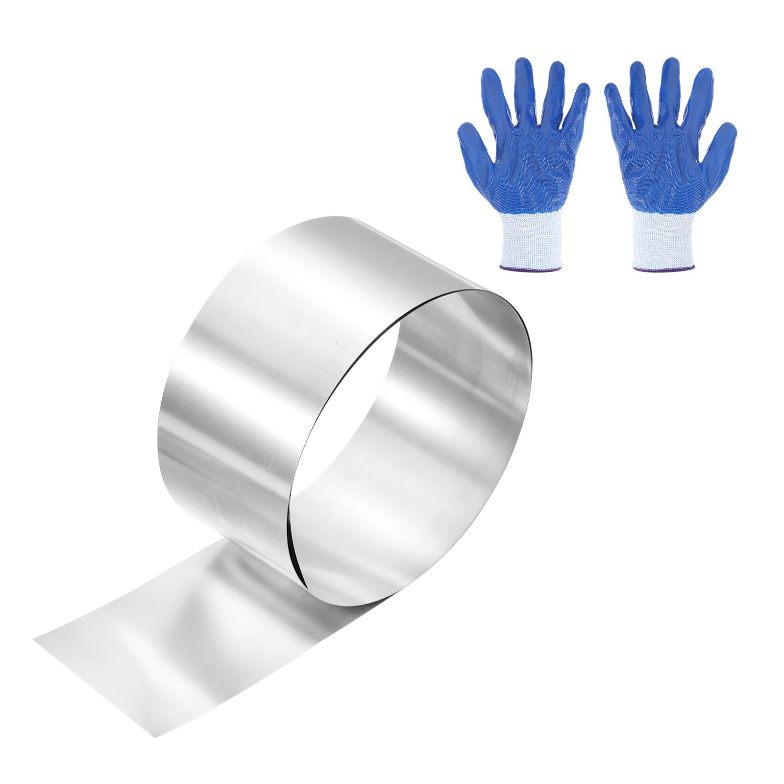 304 Stainless Steel Foil Roll 0.5mm x 80mm x 1m Metal Strip Sheet Silver Tone