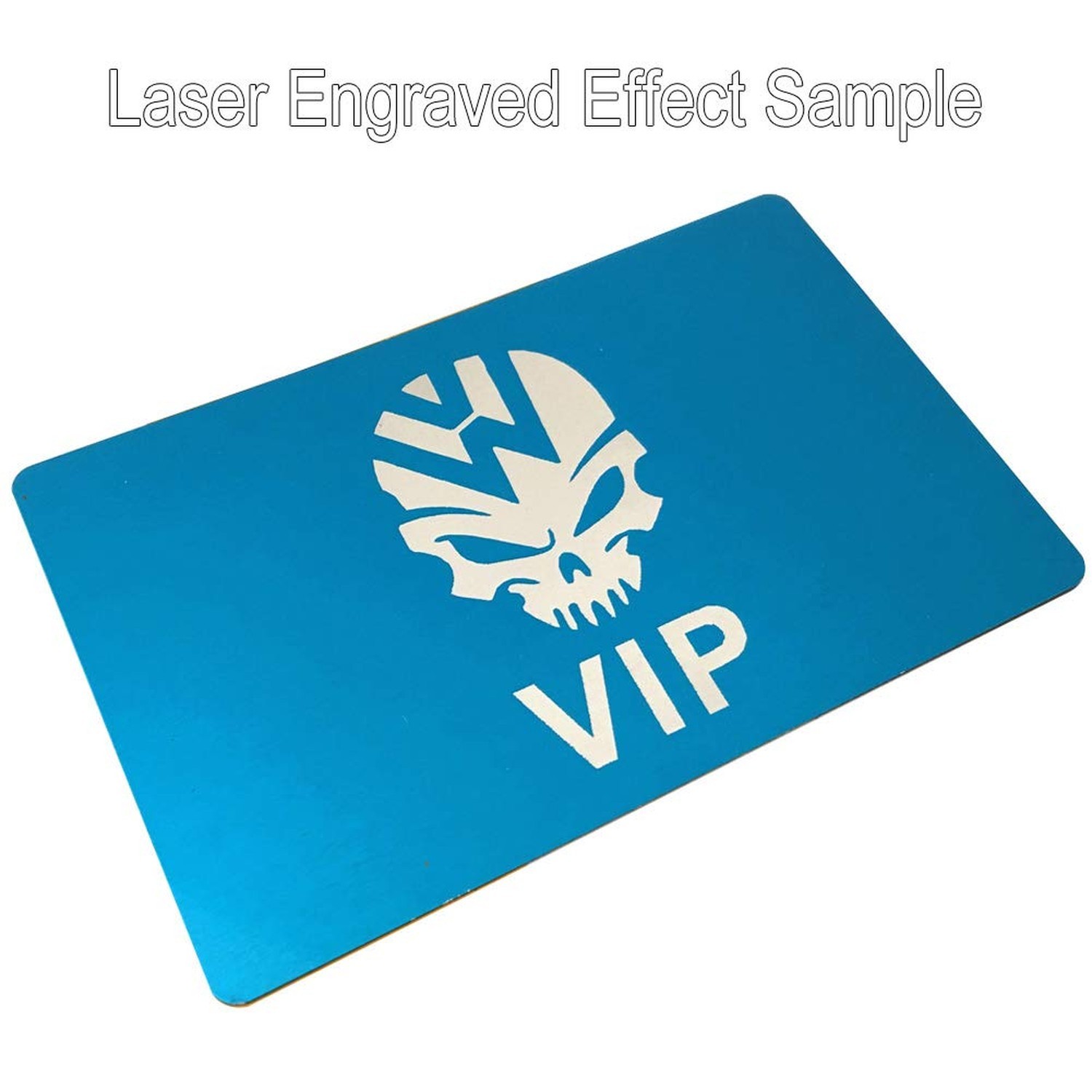 100PCS Aluminum Alloy Metal Card Plate 3.4 X2.13X0.008 inch for Laser Engrave…