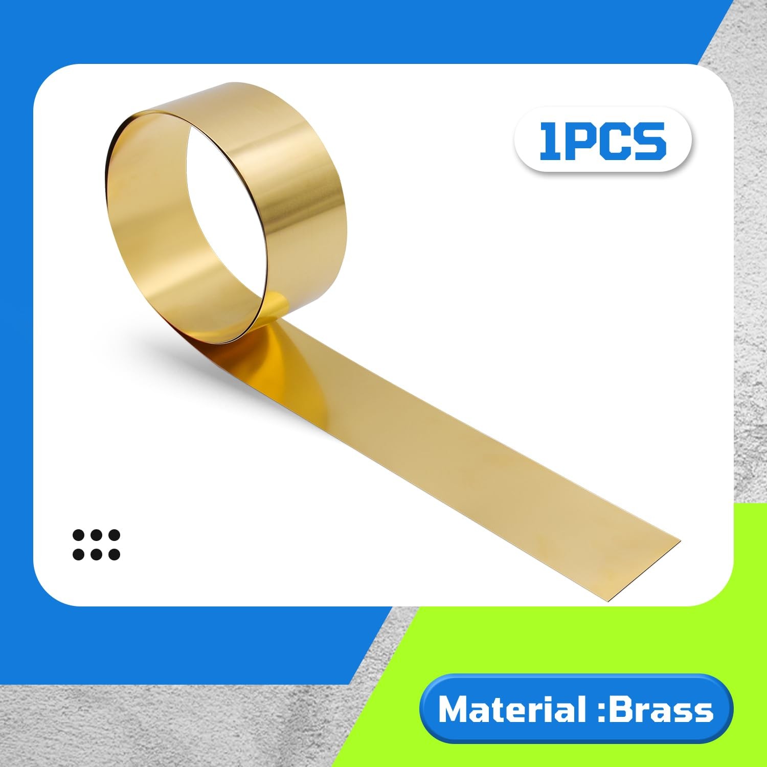 Brass Sheet Roll 0.3mm Thick x 50mm Wide x 1000mm Long Foil DIY Crafts