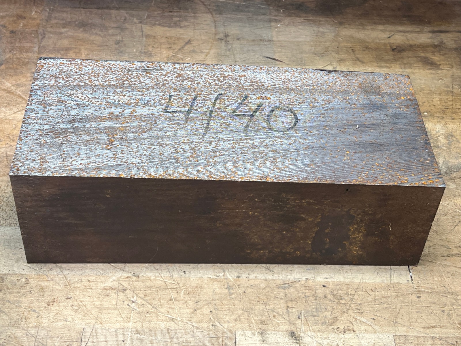 4140 Tool steel chunk flat bar stock 57.7 lb – 11 1/2 x 5 x 3 1/2 (read) Cut off