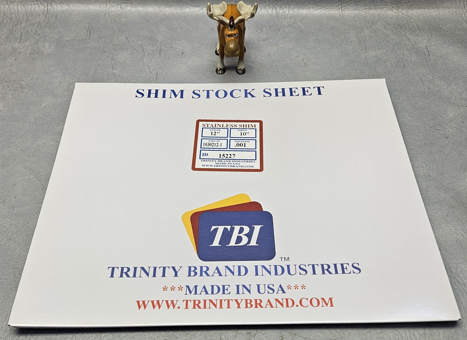 TBI 1030212-1 Full Hard Stainless Steel Shim Flat Sheet 10×12″ 302/304 Lot of 4