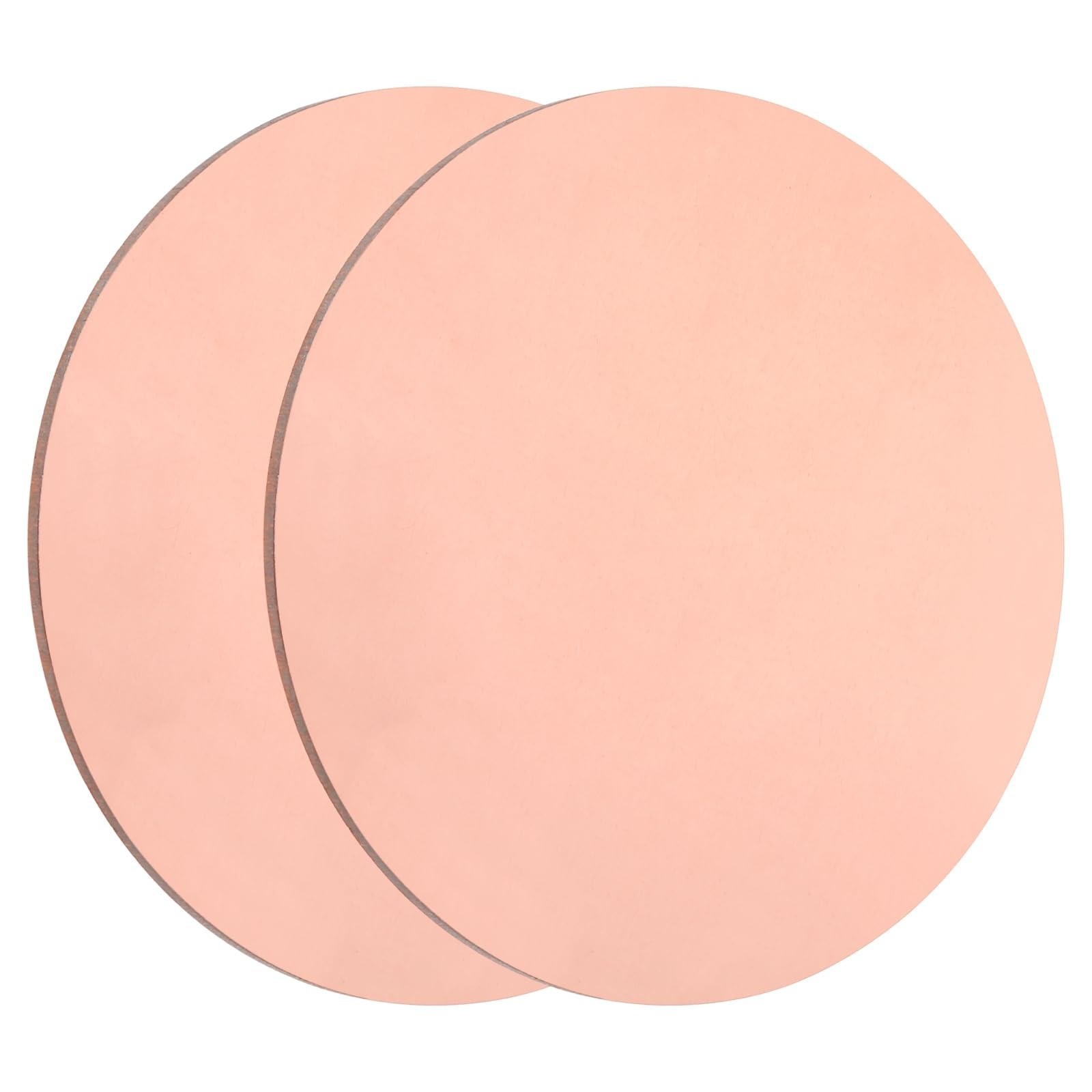 uxcell Copper Round Plate T2 0.04″ Thick 4″ Diameter 3Pcs