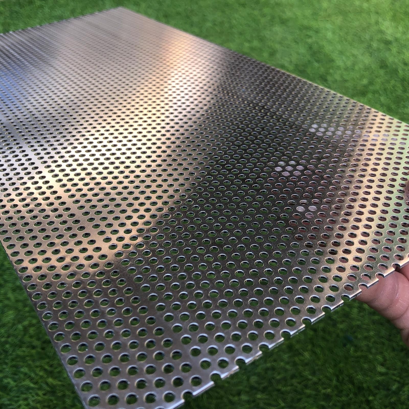 Aluminum Perforated Metal Sheets 16 Gauge 15.7 inch by 7.8 inch Expanded Meta…