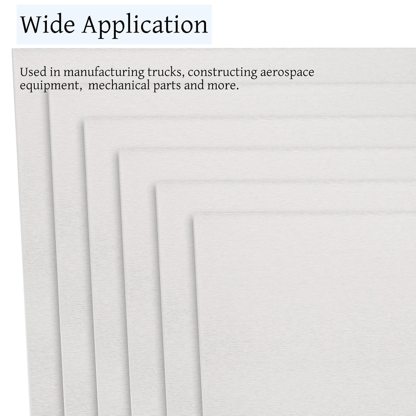Aluminum Sheet 5052 Flat Plate 12×12 Inches 0.02 Inch 0.5mm Metal Crafting