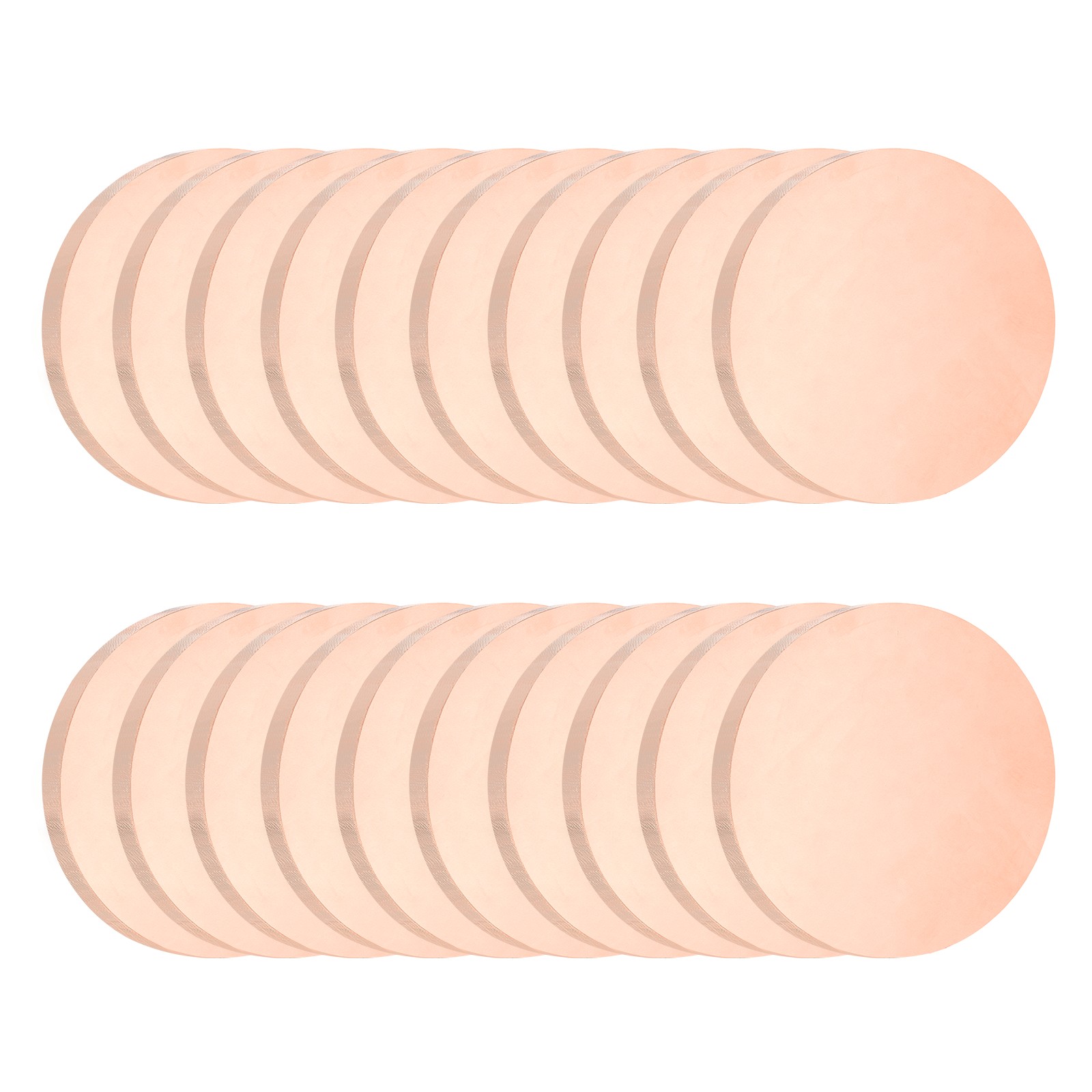 20Pcs Copper Round Plate, 0.03″ Thick 0.6″ Dia C1100 Pure Copper Sheet