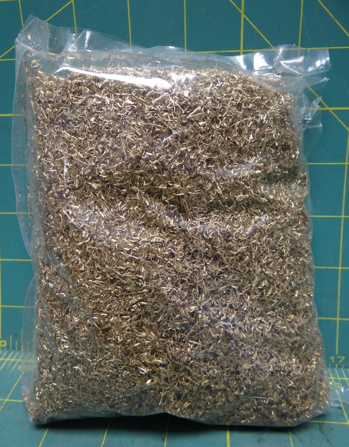 1lb. of Unique Naval Brass Shavings Filings Turnings Chips Science Orgone Art