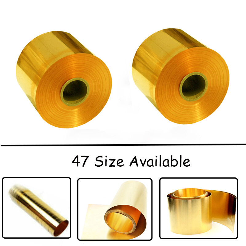Thin Brass Sheet Foil Belt l 47 Size Available l Arts + Crafts Model Train Metal
