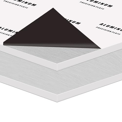 Heavy Duty 6061 Aluminum Sheet 12″x16″ 1/4″ Thick, Solid Metal Plate for DIY Pro