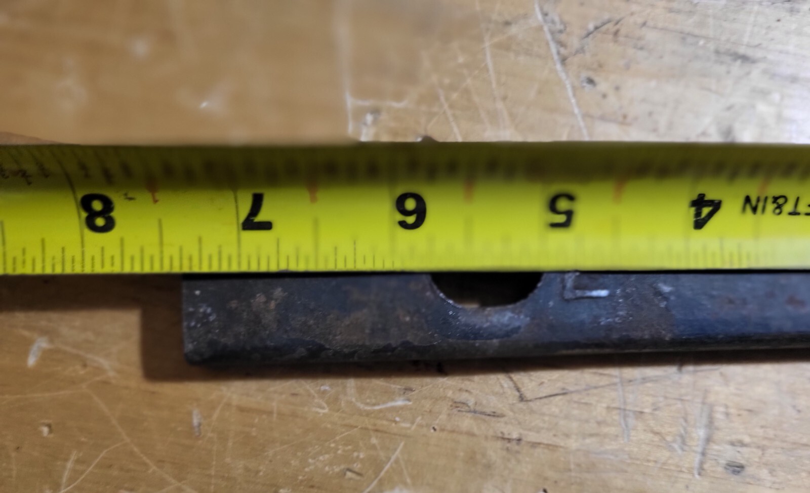 1/4″ x 1 1/4″ Steel Flat Bar x 7 3/8″ Hot Rolled Steel Spacer – New Old Stock