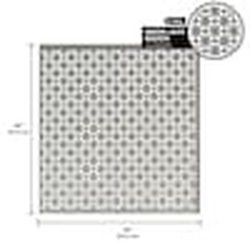 36 in. x 36 in. x 0.02 in. Union Jack Silver Metallic Aluminum Sheet Metal