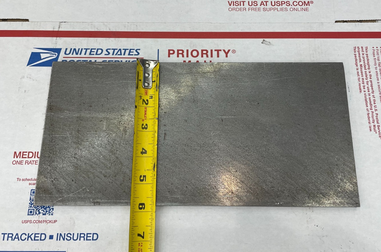 3/8 x 5-3/4 x 12 inch steel plate 5-3/4” x 12” A36 Hot Roll Flat .375″ Thick