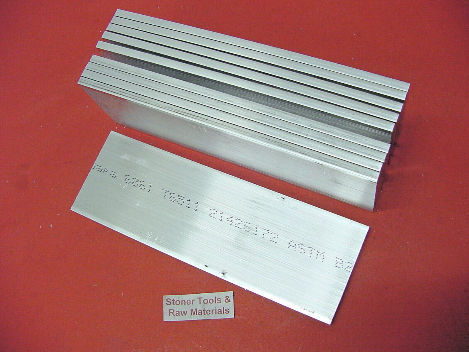 10 Pieces 1/8″ X 1-1/2″ ALUMINUM 6061 FLAT BAR 7″ long Extruded Mill Stock New