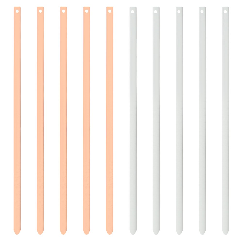 1 Set DIY Zinc Copper Strip for Fruit Battery Experiment Reusable Metal Sheets