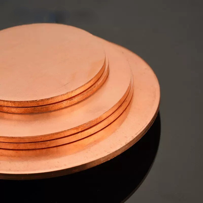Pure Copper Sheet Solid Round Plate Metal Disc Electrical Repair