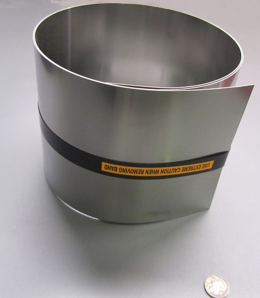 301 Stainless Steel Sheet 1/2 Hard .025″ Thick x 6.0″ Width x 50.0″ Length