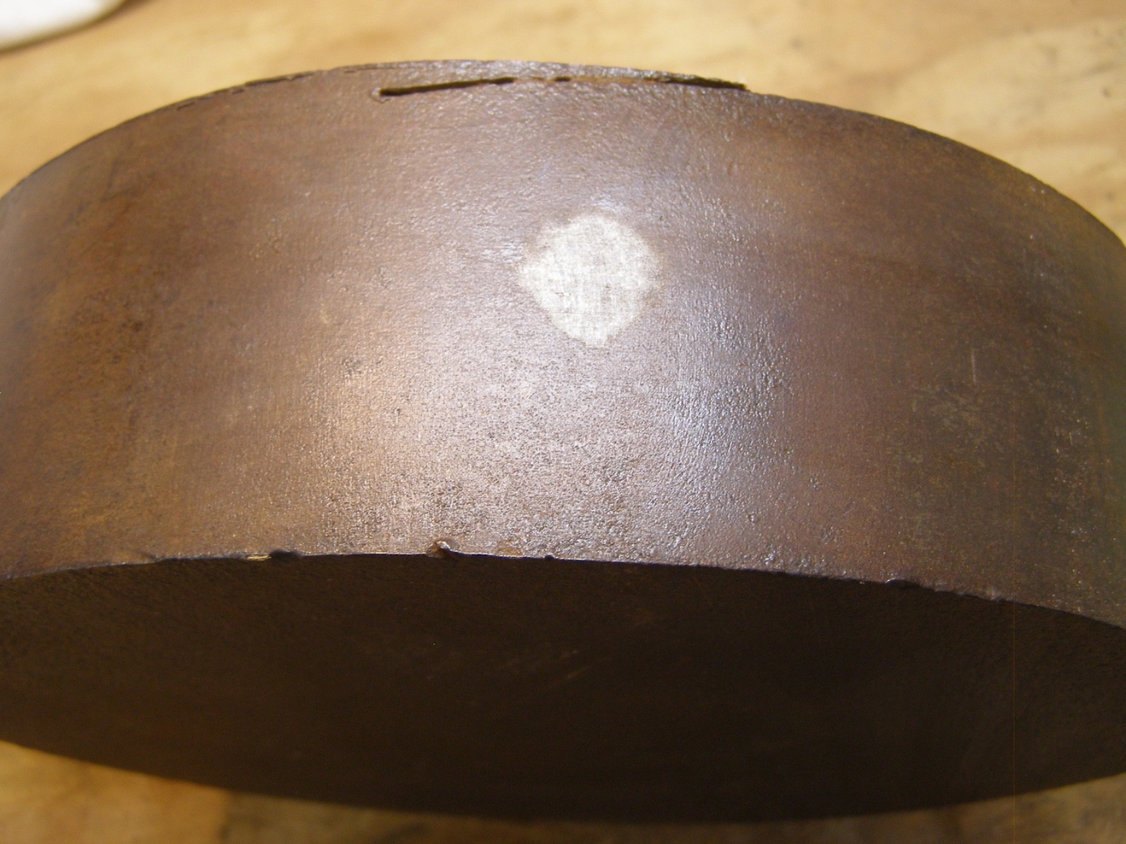 9-1/2″ Diameter x 2-1/4″ Thick Iron / Steel Disk About 55 Lbs Iron Plate See De