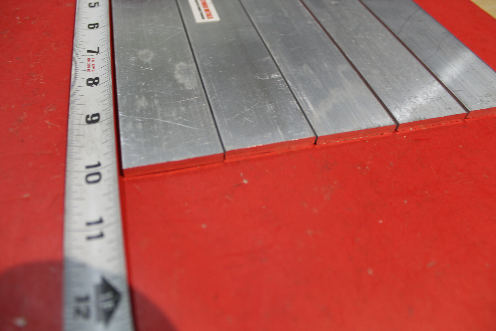 5 Pieces 3/16″ X 1-1/2″ ALUMINUM 6061 FLAT BAR 10″ long T6511 Mill Bar Stock