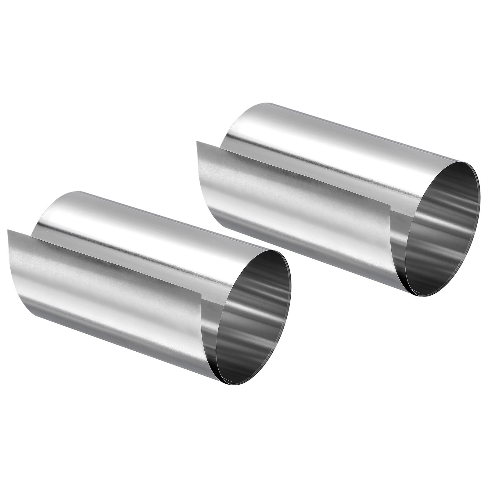 0.07x100x1000mm 304 Stainless Steel Roll Sheet Fine Plate Sheet Foil 2Pcs