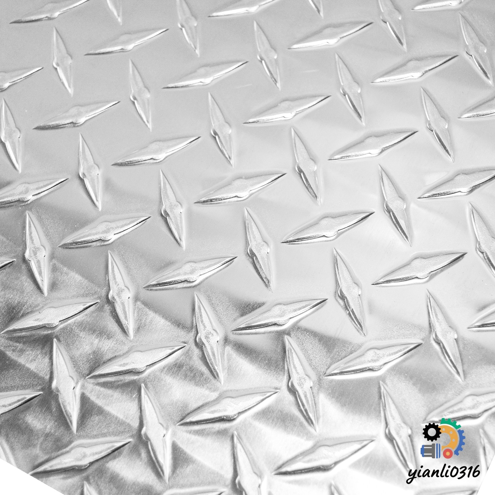 10.63×10.63″ Diamond Tread Aluminum Plate Durable