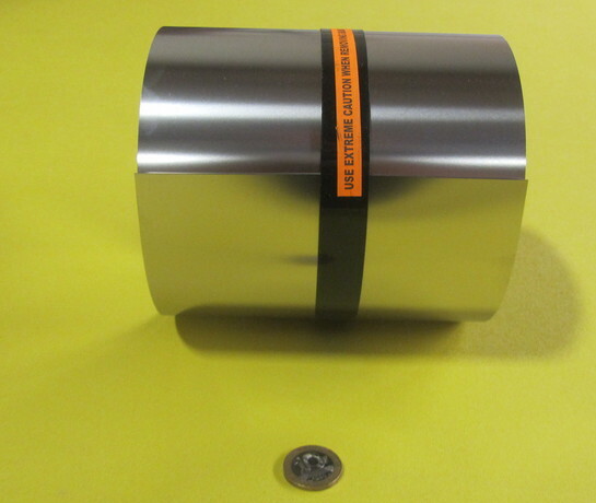 304 Stainless Steel Sheet Shim, .009″ (+/-.00045″) x 6.0″ x 5 Foot Length