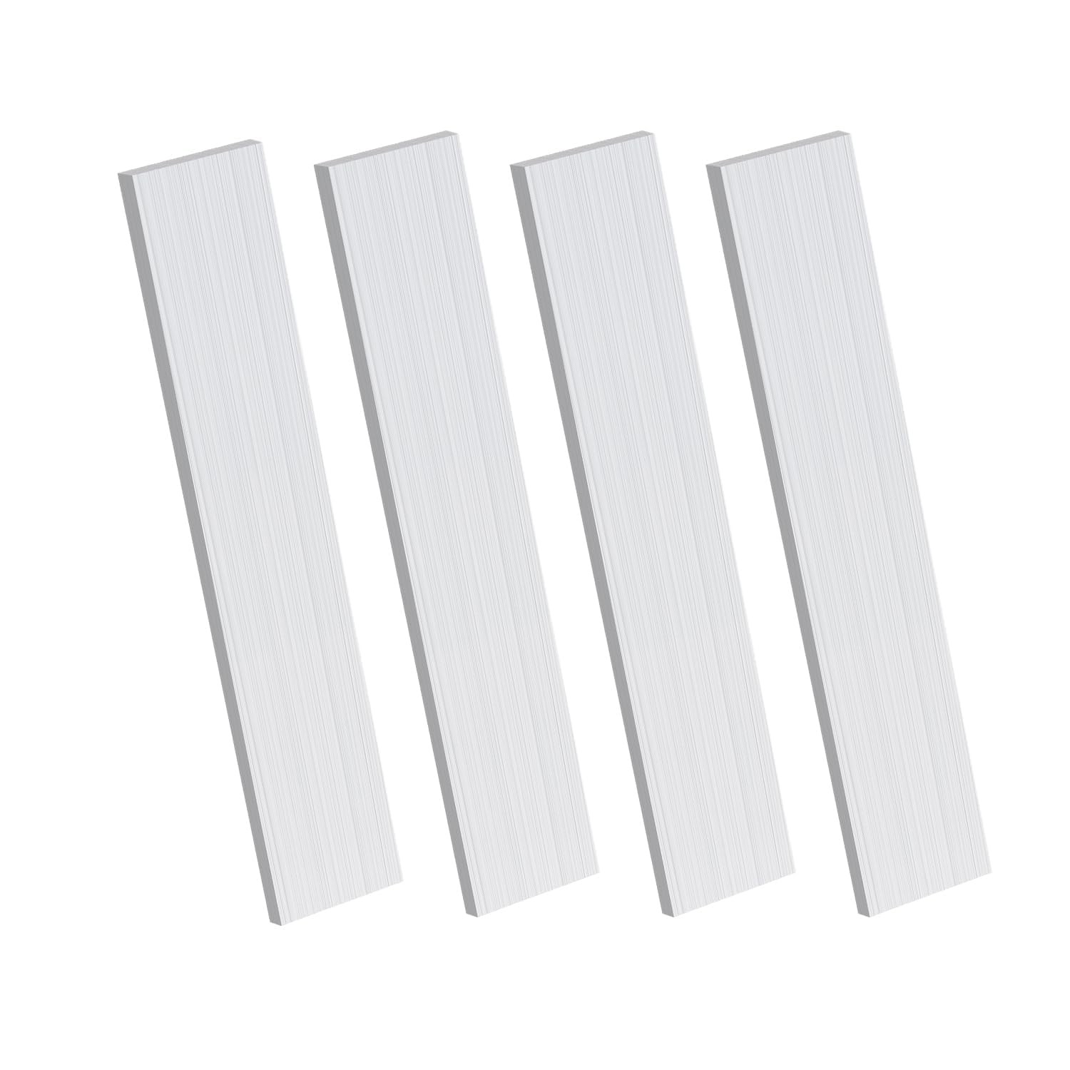 4PCS 6061 Aluminum Flat Bar 1/8″ x 1″ x 12″(T x W x L)