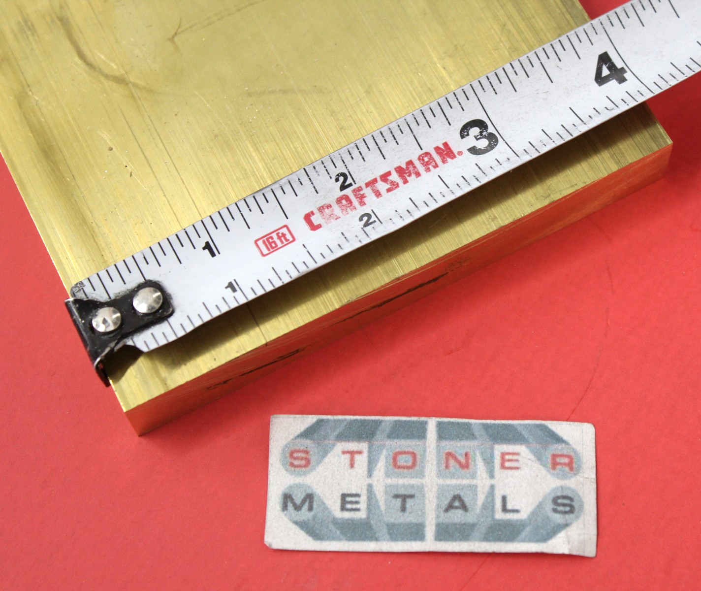1/2″ x 4″ C360 BRASS FLAT BAR 13.5″ long Solid Plate Mill Stock H02 Cut New