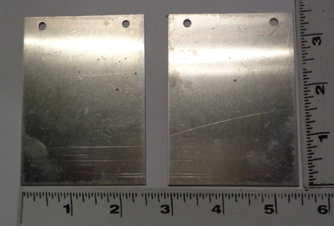 Aluminum Sheet 2 Small Blank Cover/ ID Plates 2.5 X 3.5″ .040 Thick Flat Stock