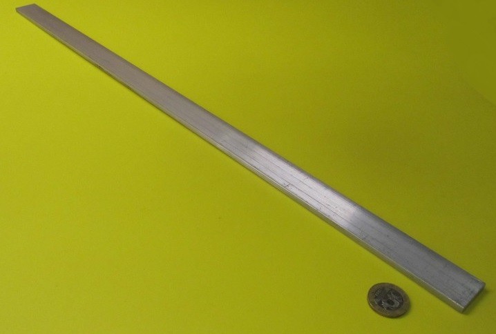 6061 T651 Aluminum Bar, 3/16″ (.187″) Thick x 1.0″ Wide x 24″ Length, 3 units