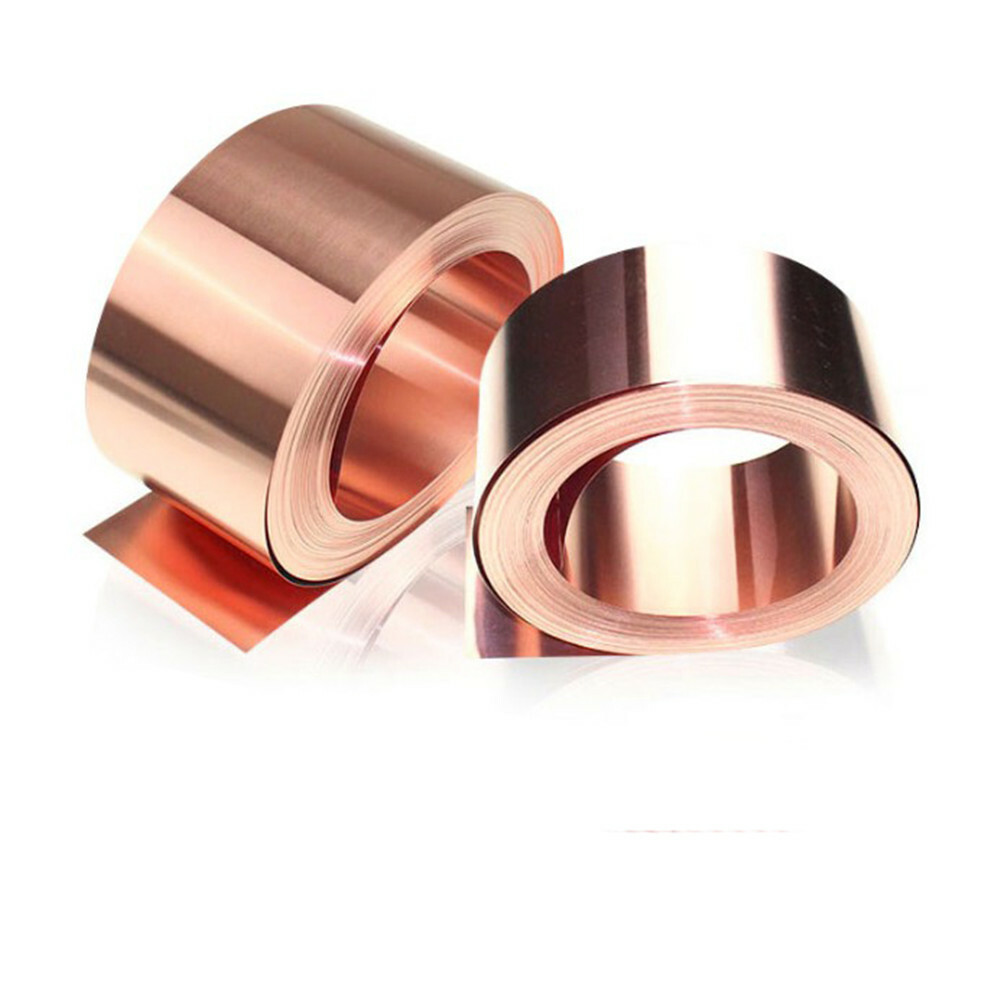 99.9% Pure Copper Sheet Strip 0.01-0.3mm Thin Metal Plate Foil Roll New