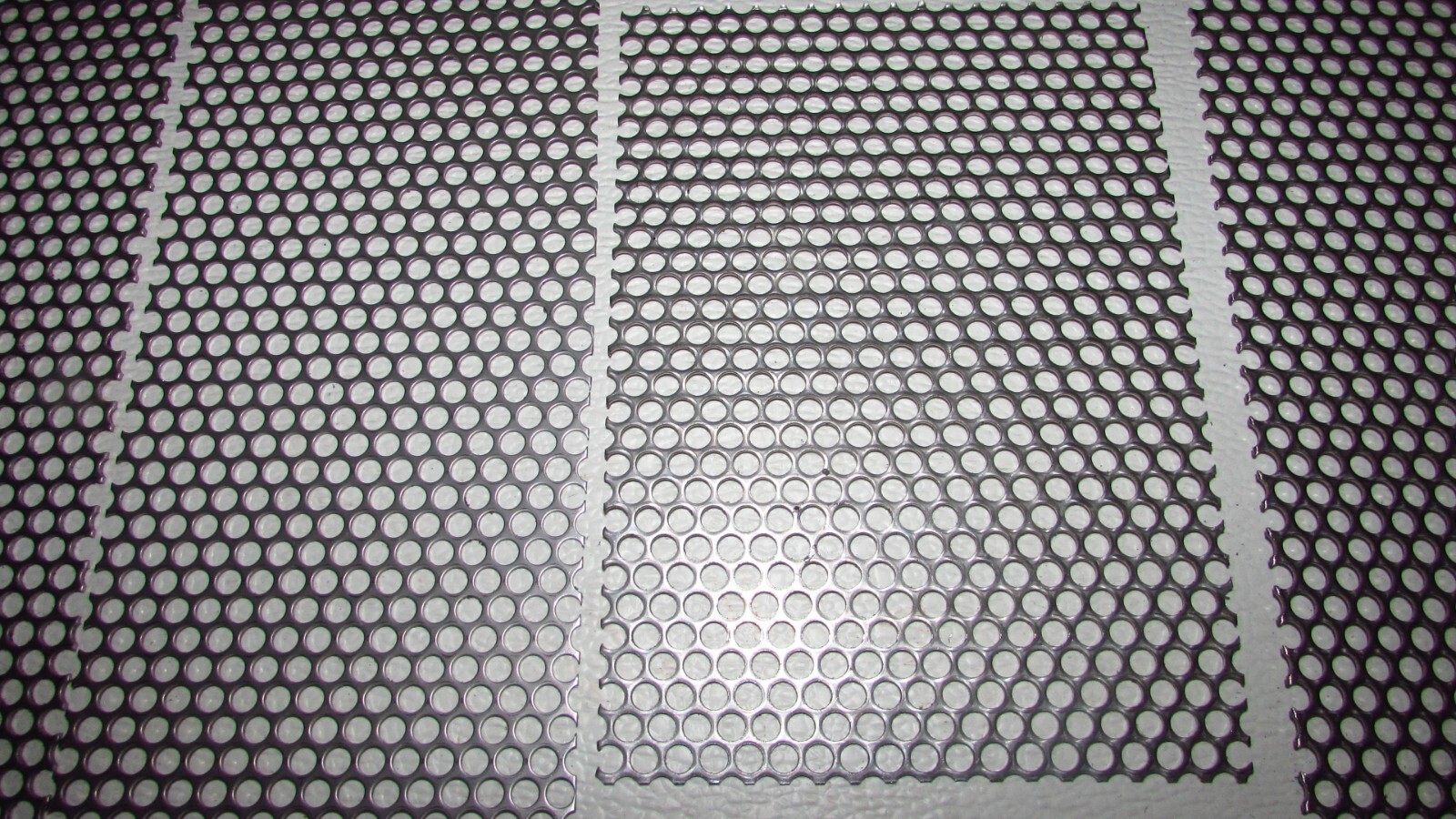 PERFORATED SHEET DROP OFF LOT–8 PIECES –1/8″ AND 1/4″ HOLE