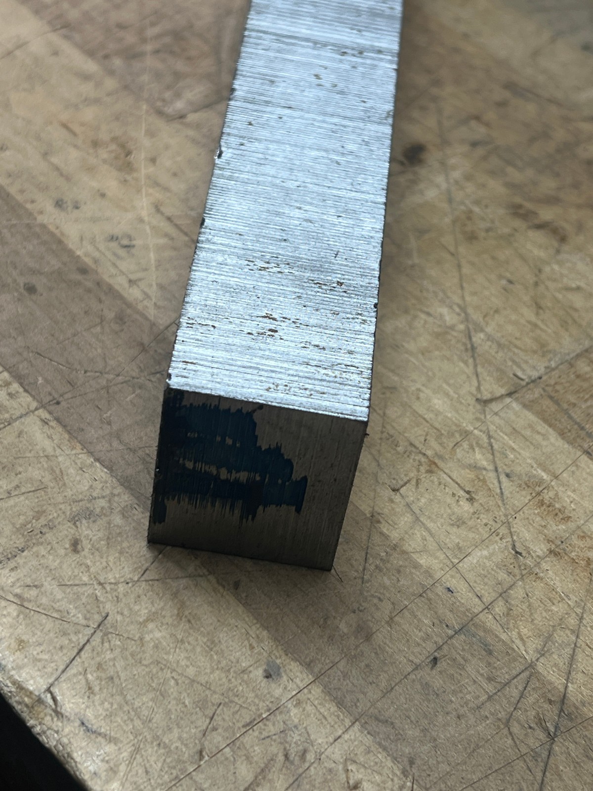 4140 Tool Steel flat bar stock square (cut into) 21 7/8 x 1 5/16 x 1 1/4