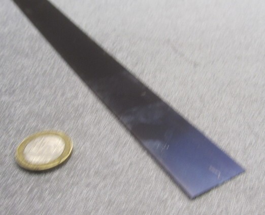 1095 Hard Blue Tempered Spring Steel Shim .008″ Thick x 1.00″ Wide x 1200″ Long