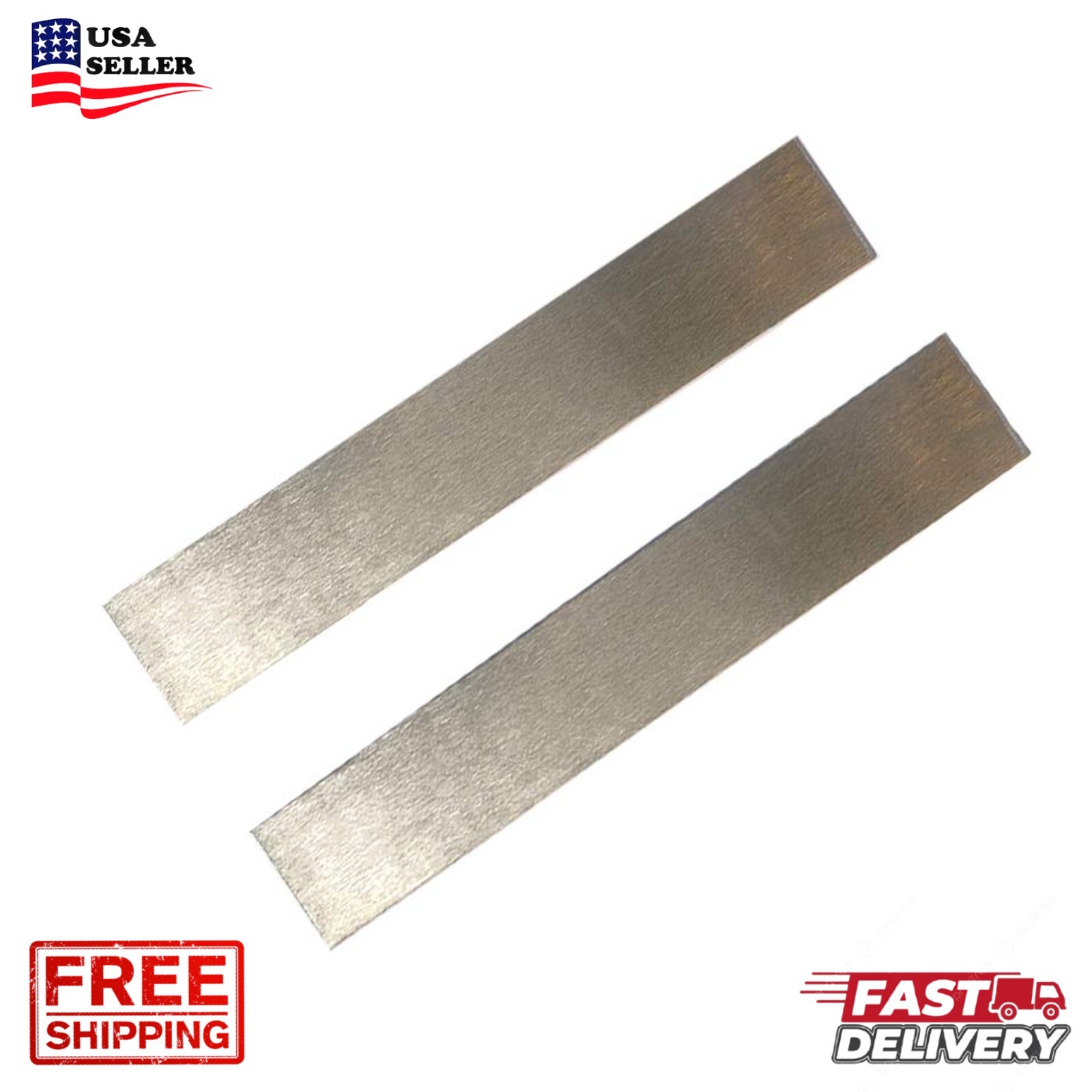Pure Zinc Anode Sheet 2pcs 99.995% Pure for Zinc Plating and Zinc Electroplat