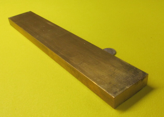 360 Brass Flat Bar 5/8″ Thick x 2.00″ Wide x 12.0″ Length